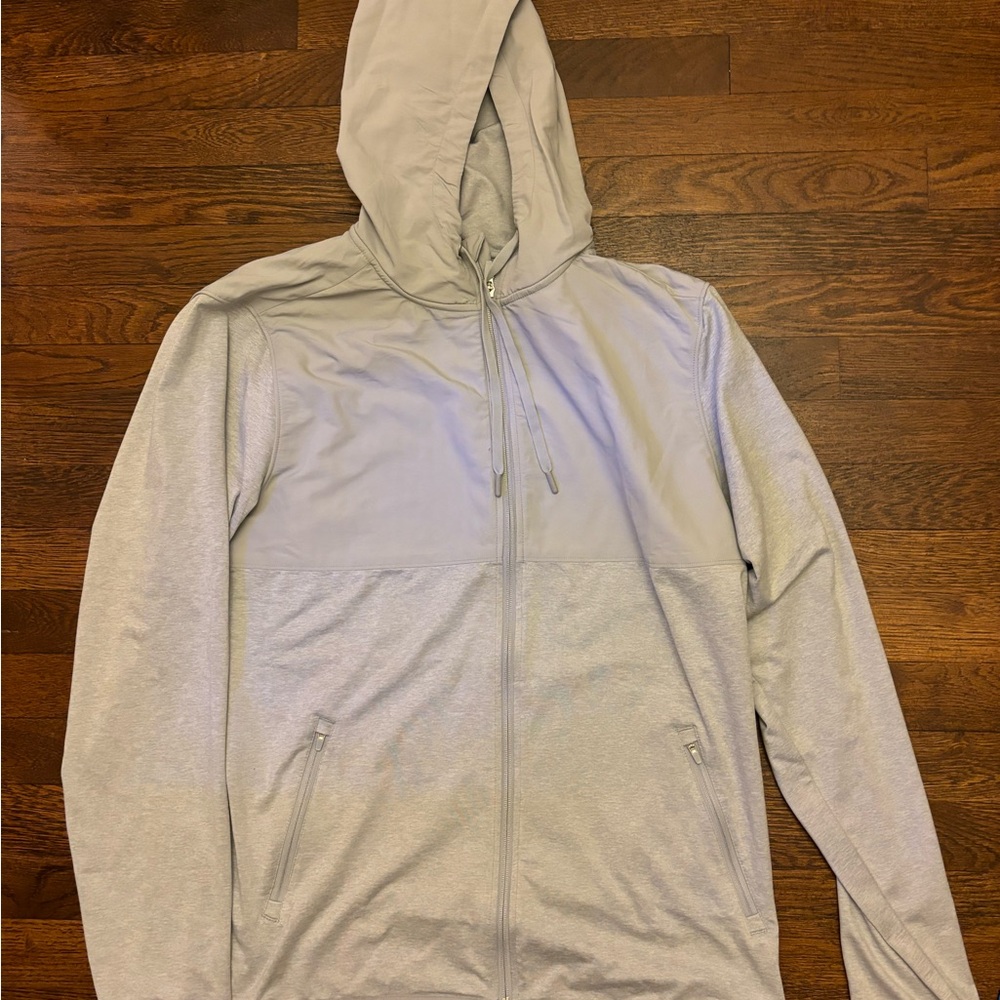 Kirkland Signature Gray Hooded Jacket with Zipper